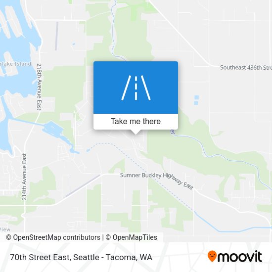 70th Street East map