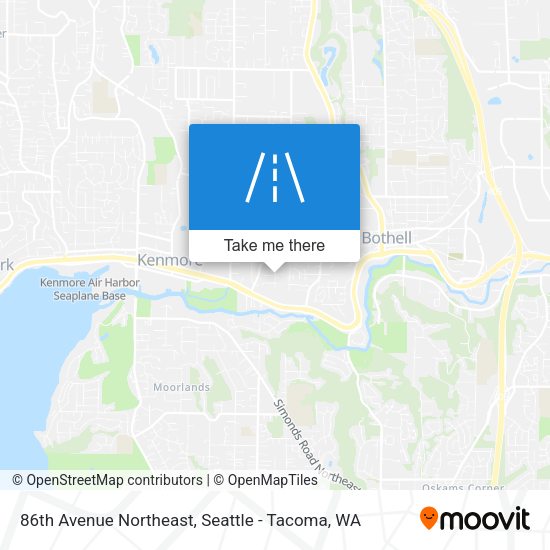 86th Avenue Northeast map