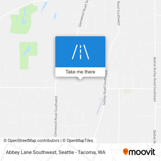 Abbey Lane Southwest map