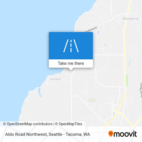 Aldo Road Northwest map