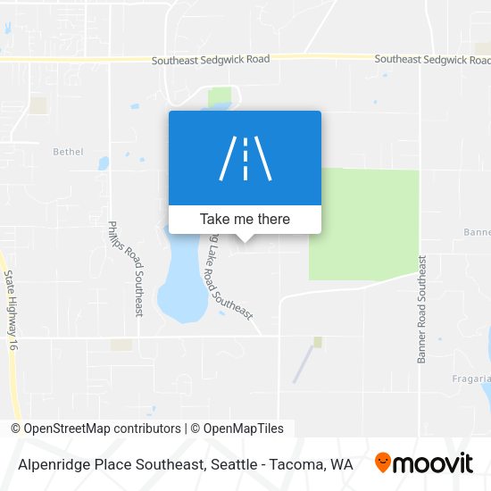 Alpenridge Place Southeast map