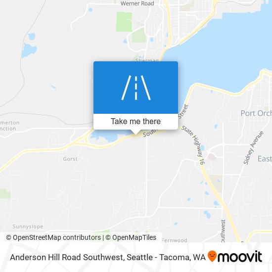Mapa de Anderson Hill Road Southwest