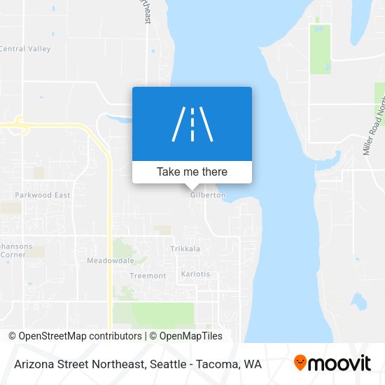 Arizona Street Northeast map