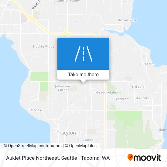 Auklet Place Northeast map