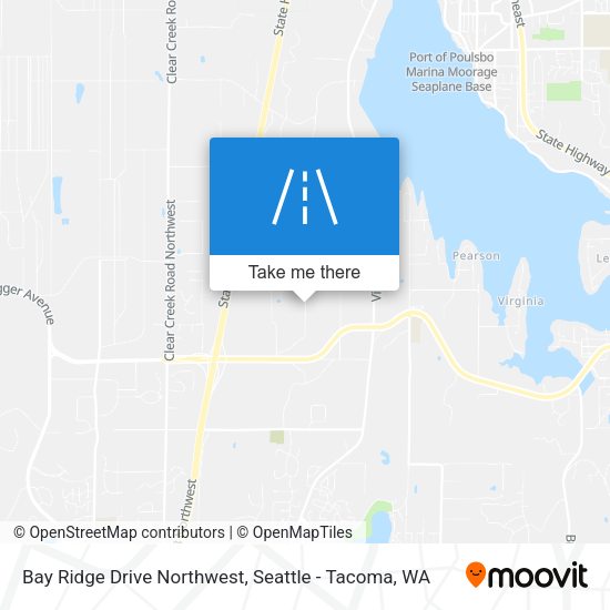 Mapa de Bay Ridge Drive Northwest