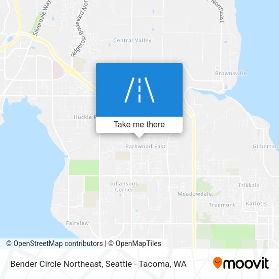 Bender Circle Northeast map