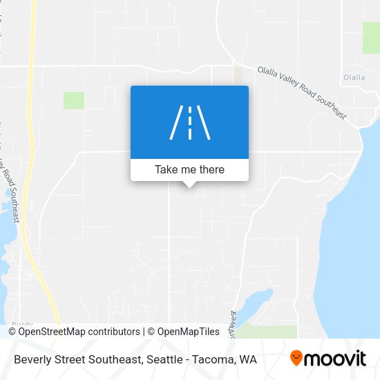 Beverly Street Southeast map