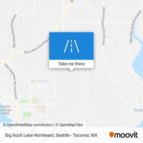 Big Rock Lane Northeast map