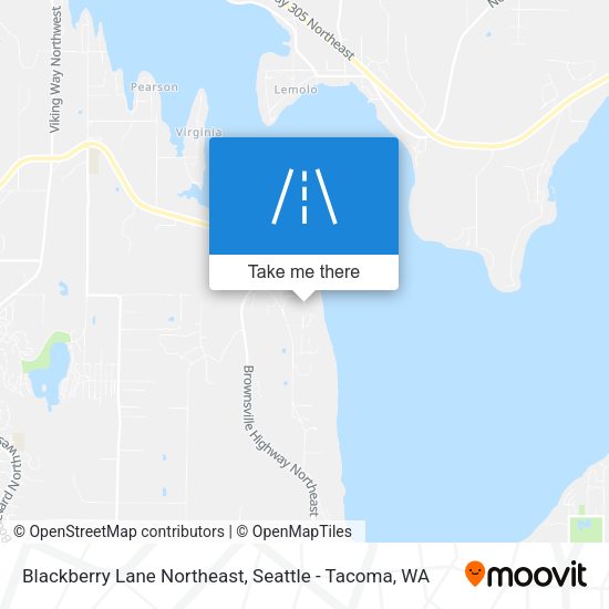 Blackberry Lane Northeast map