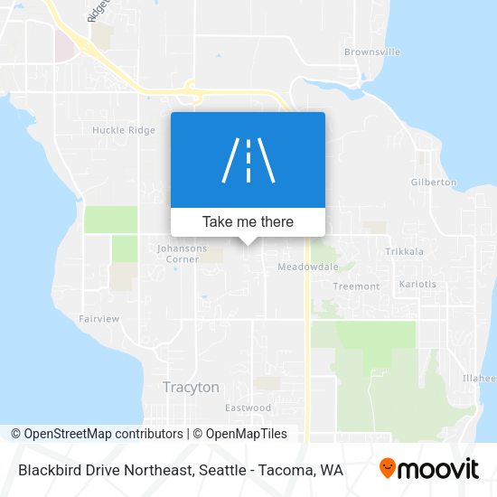 Mapa de Blackbird Drive Northeast