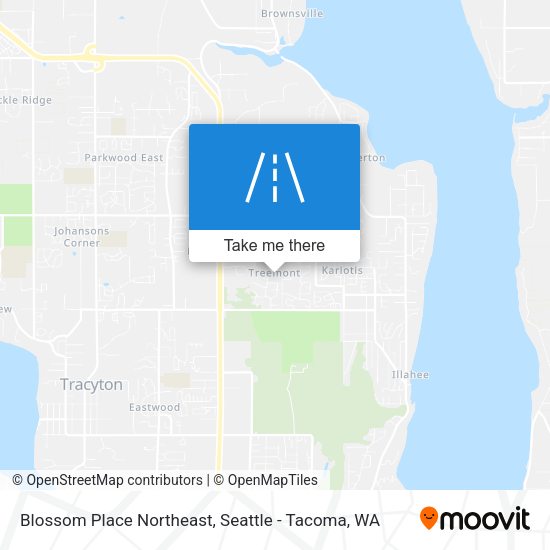 Mapa de Blossom Place Northeast