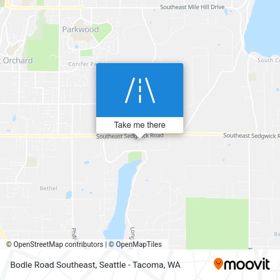 Mapa de Bodle Road Southeast