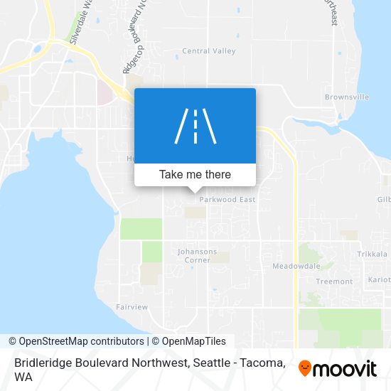 Bridleridge Boulevard Northwest map