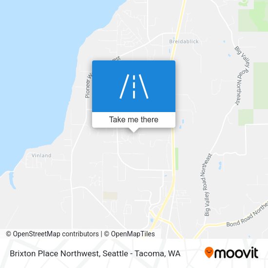 Mapa de Brixton Place Northwest