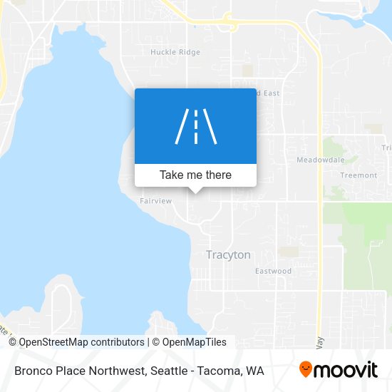 Bronco Place Northwest map