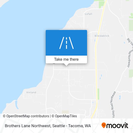 Mapa de Brothers Lane Northwest