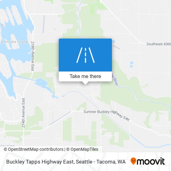 Buckley Tapps Highway East map