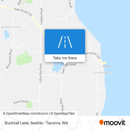 Bucktail Lane map