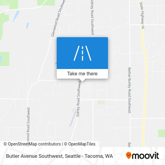 Mapa de Butler Avenue Southwest