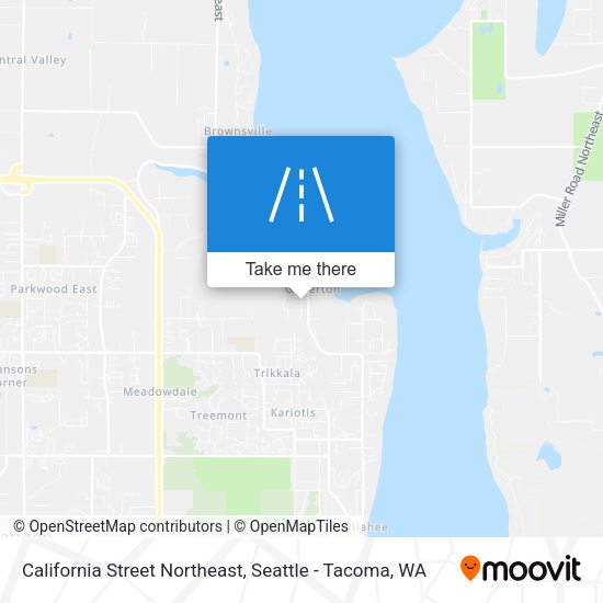 Mapa de California Street Northeast