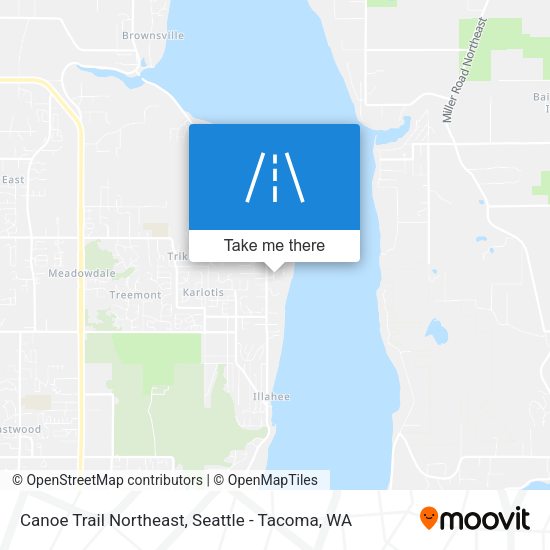 Canoe Trail Northeast map
