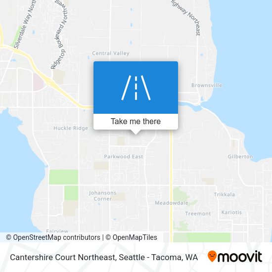 Mapa de Cantershire Court Northeast