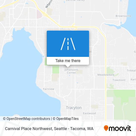 Carnival Place Northwest map