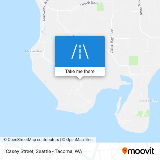 Mapa de Casey Street