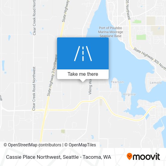 Cassie Place Northwest map