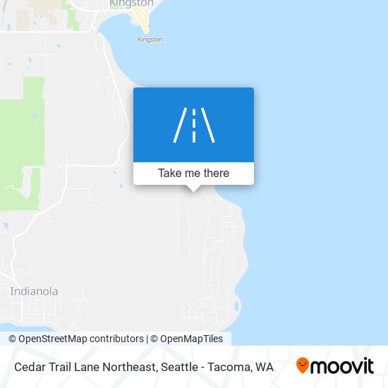 Mapa de Cedar Trail Lane Northeast