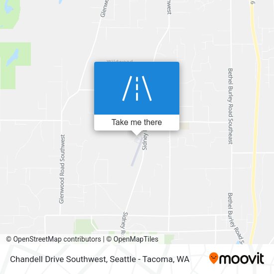 Mapa de Chandell Drive Southwest