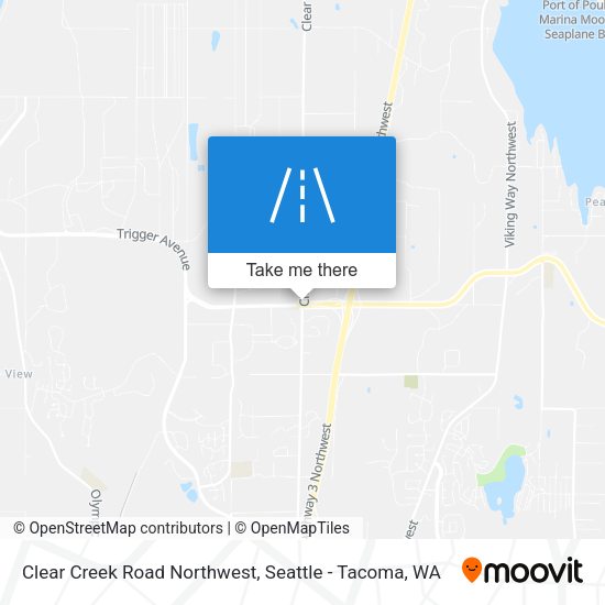Mapa de Clear Creek Road Northwest