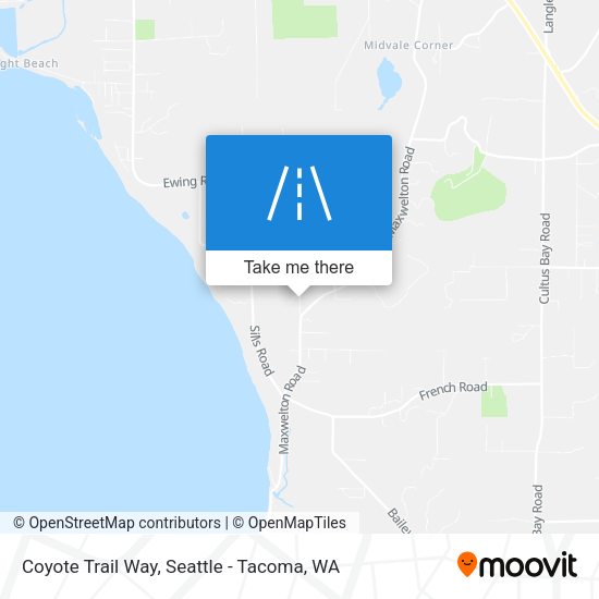 Coyote Trail Way map