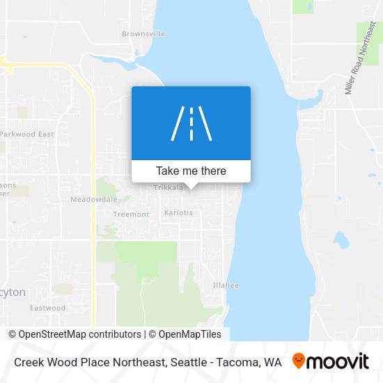 Creek Wood Place Northeast map