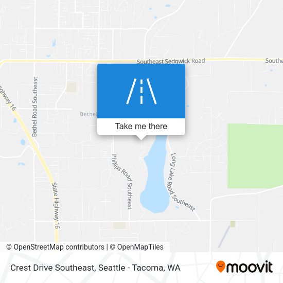 Crest Drive Southeast map