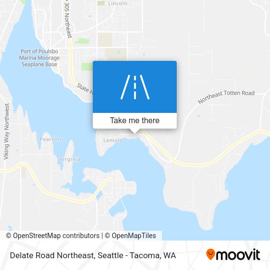 Mapa de Delate Road Northeast