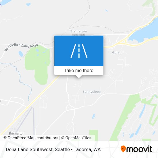 Delia Lane Southwest map
