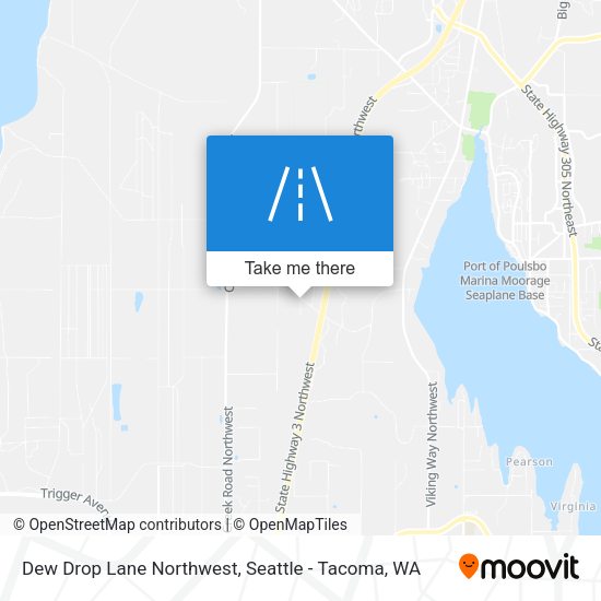 Dew Drop Lane Northwest map
