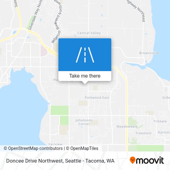 Mapa de Doncee Drive Northwest
