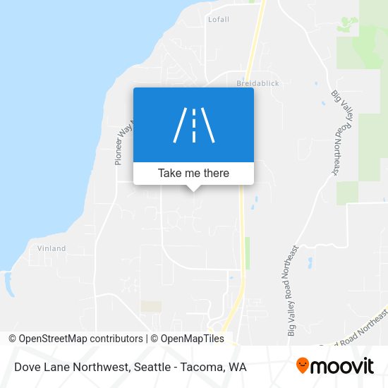Dove Lane Northwest map