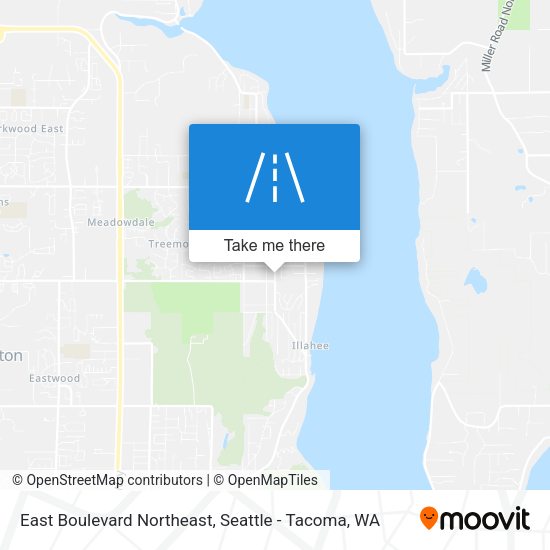 East Boulevard Northeast map