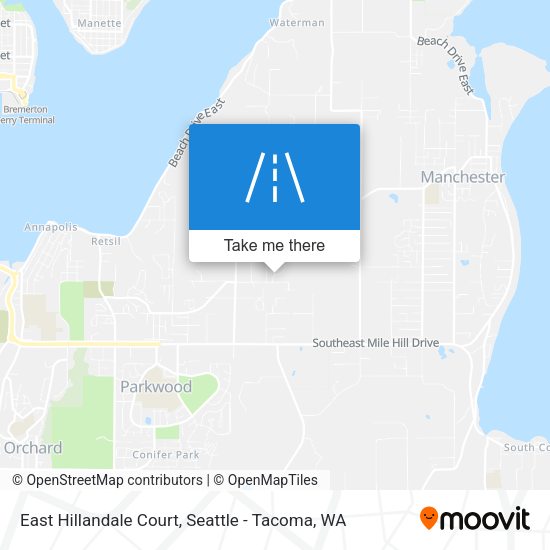 East Hillandale Court map