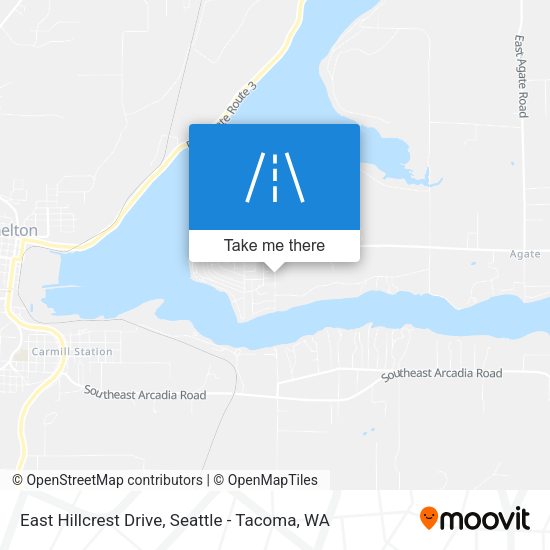 East Hillcrest Drive map