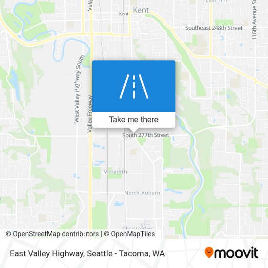 Mapa de East Valley Highway