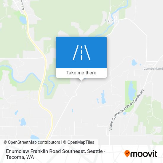 Enumclaw Franklin Road Southeast map