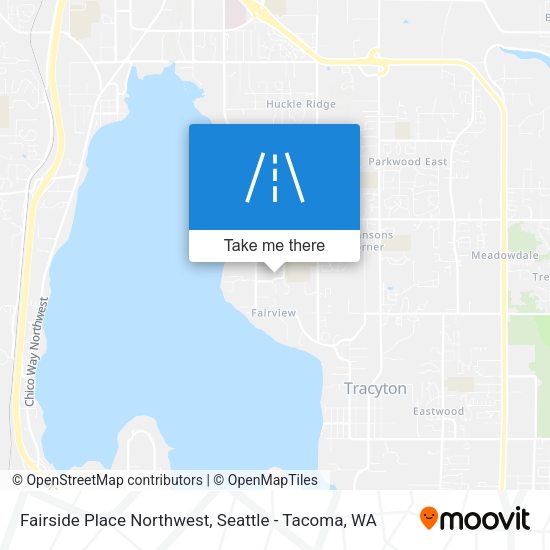 Mapa de Fairside Place Northwest