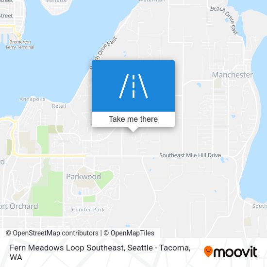 Mapa de Fern Meadows Loop Southeast