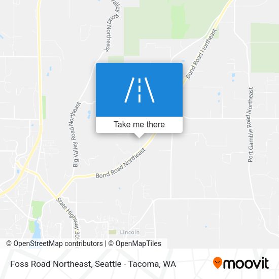 Foss Road Northeast map