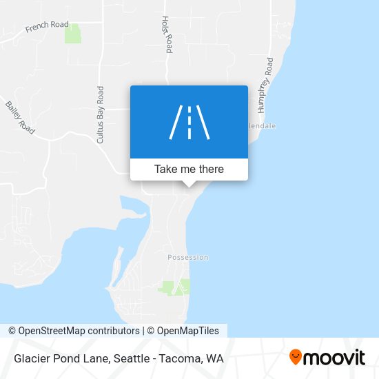 Glacier Pond Lane map