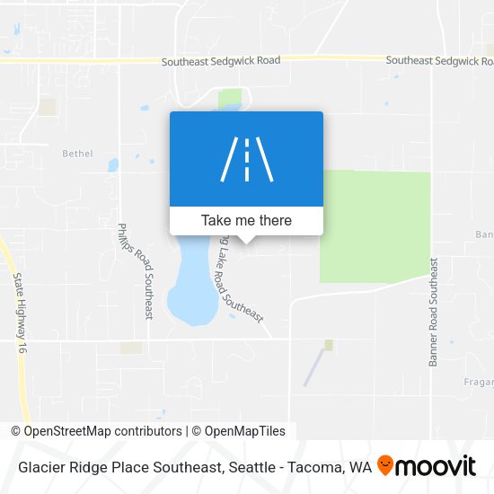 Glacier Ridge Place Southeast map